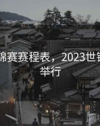 2023世锦赛赛程表，2023世锦赛在哪举行