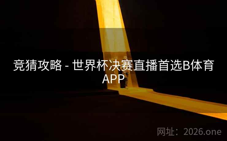竞猜攻略 - 世界杯决赛直播首选B体育APP